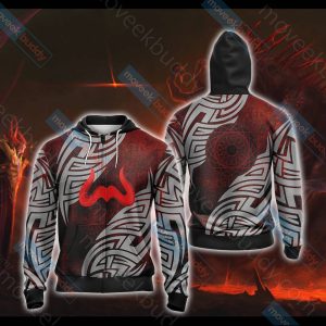 RuneScape - Zamorak symbol Unisex 3D T-shirt Zip Hoodie XS 