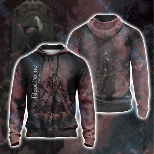 Bloodborne - The Hunter New Unisex 3D T-shirt Zip Hoodie XS