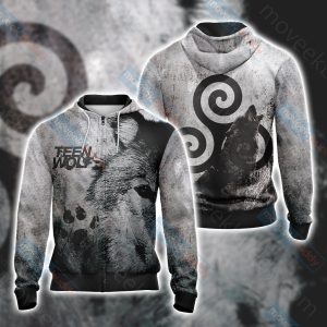 Teen Wolf Unisex 3D T-shirt Zip Hoodie XS 