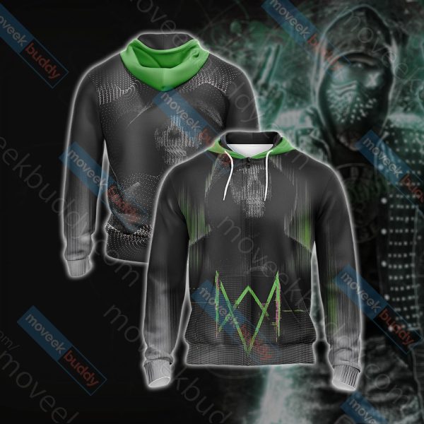 Watch Dogs New Unisex 3D T-shirt Zip Hoodie XS