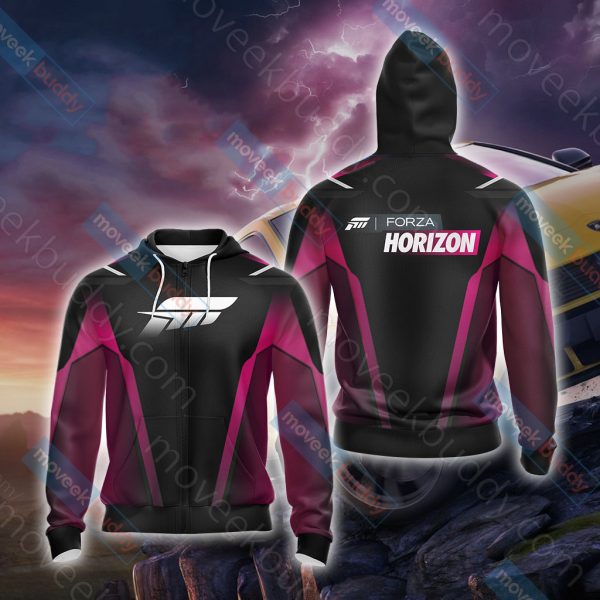 Forza Horizon Unisex 3D T-shirt Zip Hoodie XS