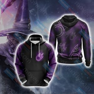 Final Fantasy XIV - Black Mage Unisex 3D T-shirt Hoodie S 