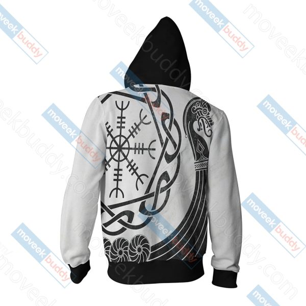 Vikings - Vegvisir symbol Unisex 3D T-shirt