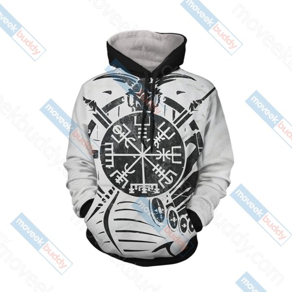 Vikings - Vegvisir symbol Unisex 3D T-shirt