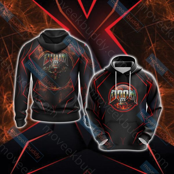 Doom 3 Unisex 3D T-shirt Hoodie S