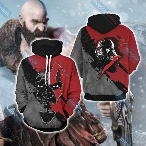 God Of War - Kratos New Version Unisex 3D T-shirt Hoodie S