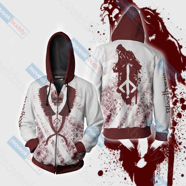 Bloodborne - Hunter's Mark Unisex 3D T-shirt Zip Hoodie XS