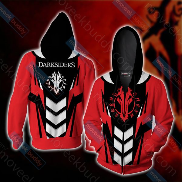 Darksiders Symbol Unisex 3D T-shirt Zip Hoodie XS