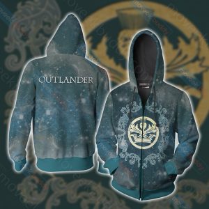 Outlander (TV series) symbol Unisex 3D T-shirt Zip Hoodie XS 