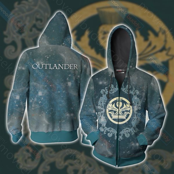 Outlander (TV series) symbol Unisex 3D T-shirt Zip Hoodie XS