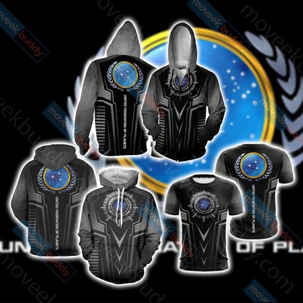 Star Trek - United Federation of Planets Logo Unisex 3D T-shirt