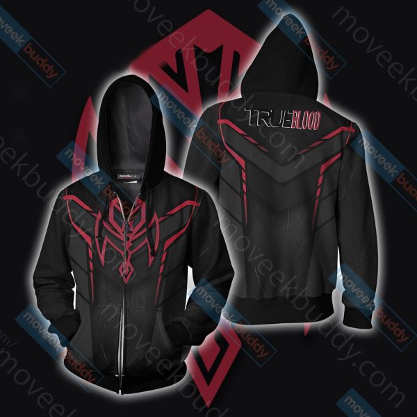 True Blood Unisex 3D T-shirt Zip Hoodie XS