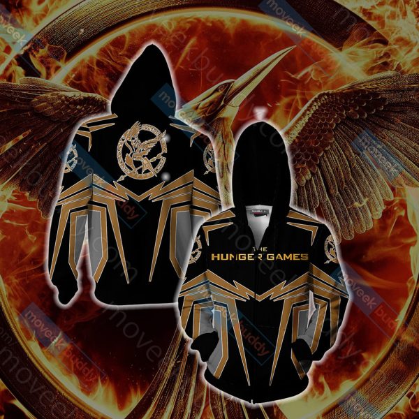 The Hunger Games New Unisex 3D T-shirt Zip Hoodie XS