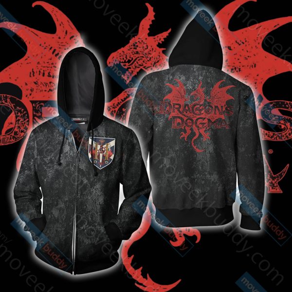 Dragon's Dogma Unisex 3D T-shirt Zip Hoodie XS