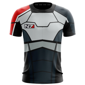 N7 Mass Effect 3 Cosplay Unisex 3D T-shirt   