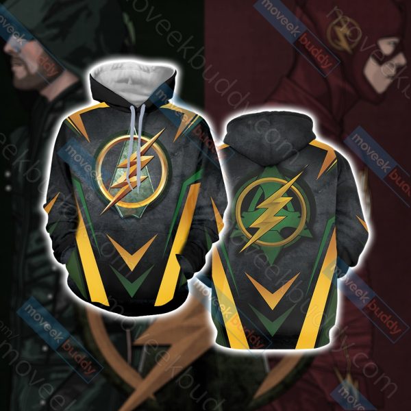 Arrow and Flash New Version Unisex 3D T-shirt Hoodie S