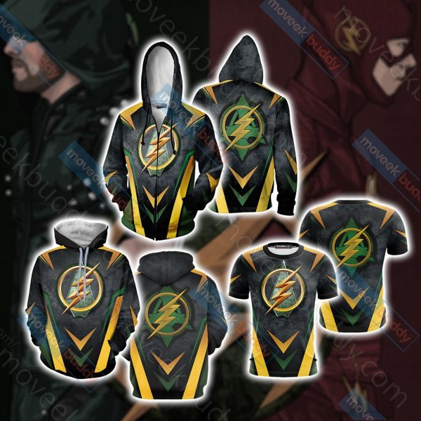 Arrow and Flash New Version Unisex 3D T-shirt