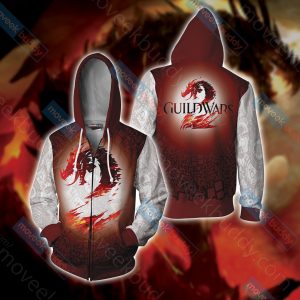 Guild Wars Unisex 3D T-shirt Zip Hoodie XS 