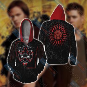 Supernatural Unisex 3D T-shirt Zip Hoodie XS 