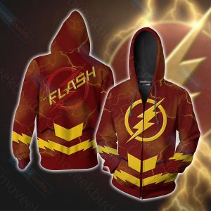 The Flash Unisex 3D T-shirt Zip Hoodie XS 