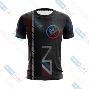 Mass Effect - Paragon Renegade N7 Unisex 3D T-shirt   