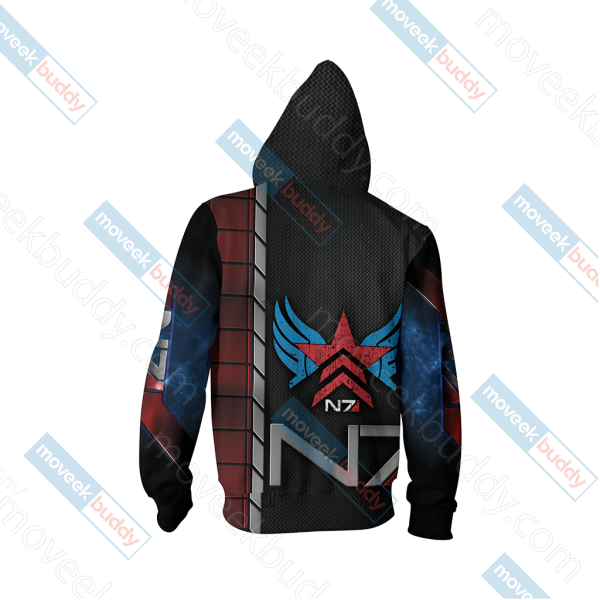 Mass Effect - Paragon Renegade N7 Unisex 3D T-shirt