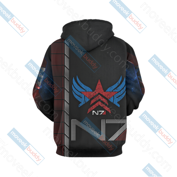 Mass Effect - Paragon Renegade N7 Unisex 3D T-shirt