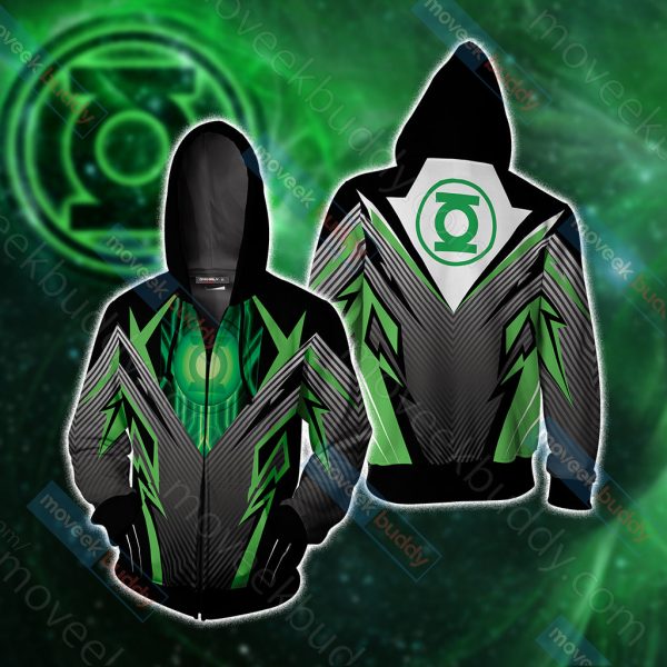 Green Lantern Unisex 3D T-shirt Zip Hoodie XS