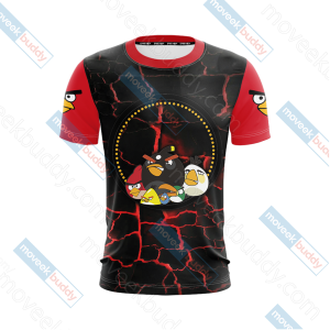 Angry Birds Unisex 3D T-shirt   