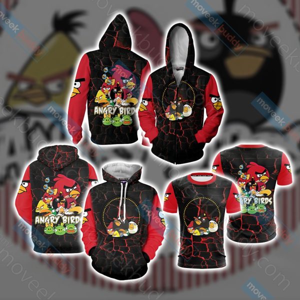 Angry Birds Unisex 3D T-shirt