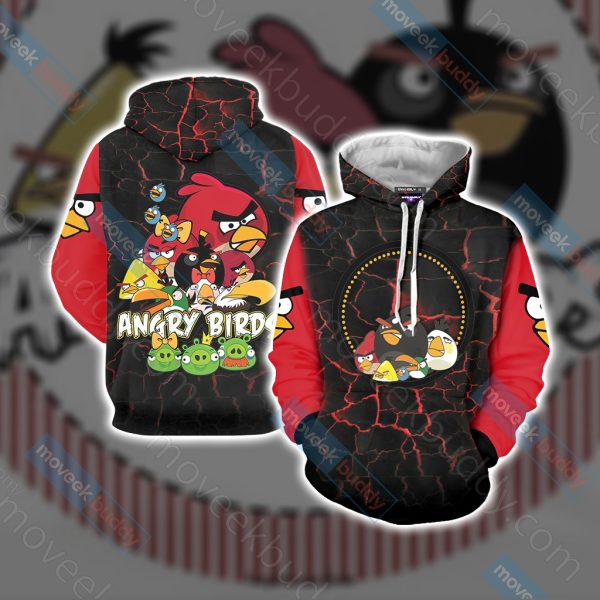 Angry Birds Unisex 3D T-shirt Hoodie S