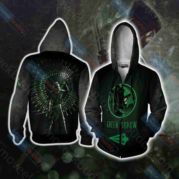 Arrow Oliver New Unisex 3D T-shirt Zip Hoodie XS