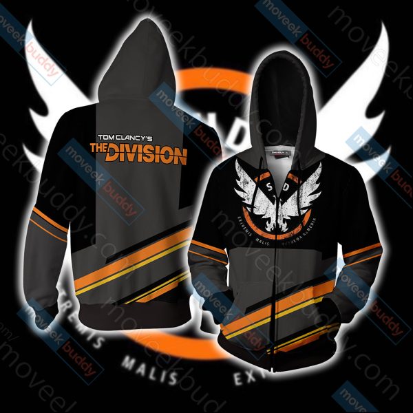 Tom Clancy's The Division Unisex 3D T-shirt Zip Hoodie XS