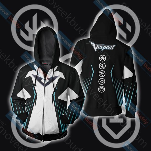 Voltron: Legendary Defender Unisex 3D T-shirt Zip Hoodie XS