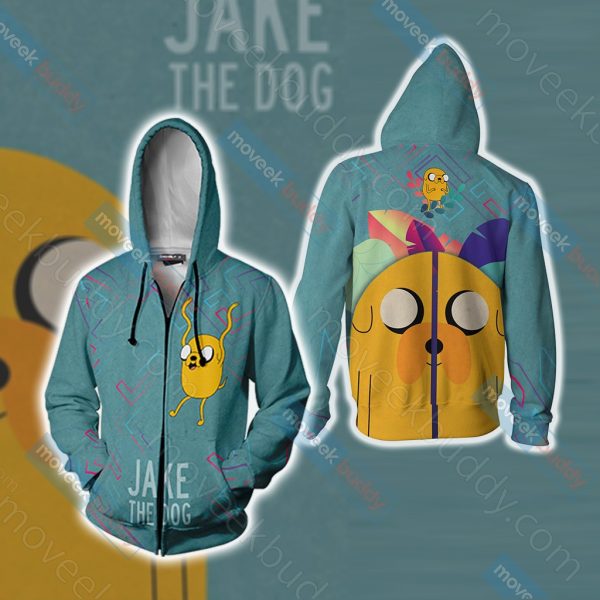 Adventure Time - Jake The Dog Unisex 3D T-shirt Zip Hoodie XS