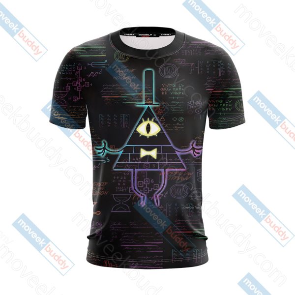 Gravity Falls Bill Cipher Wheel Unisex 3D T-shirt