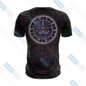 Gravity Falls Bill Cipher Wheel Unisex 3D T-shirt   