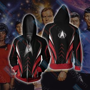 Star Trek - Engineering Unisex 3D T-shirt Zip Hoodie XS 