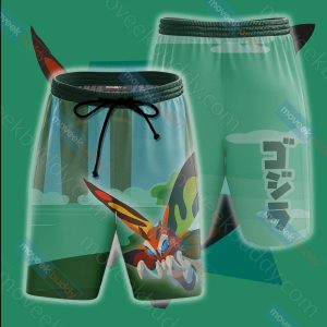 Godzilla King Of The Monsters Mothra New Style Unisex 3D T-shirt Beach Shorts S 