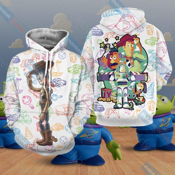 ToyStory Unisex 3D T-shirt Hoodie S