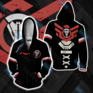 Overwatch - Blackwatch Unisex 3D T-shirt Zip Hoodie XS 