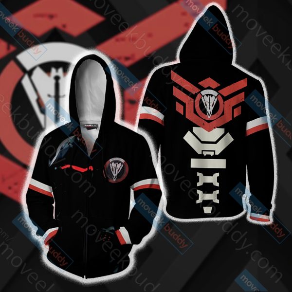 Overwatch - Blackwatch Unisex 3D T-shirt Zip Hoodie XS