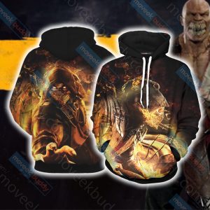 Mortal Kombat Scorpion New Version 3D T-shirt Hoodie S 