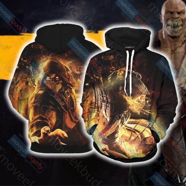 Mortal Kombat Scorpion New Version 3D T-shirt Hoodie S