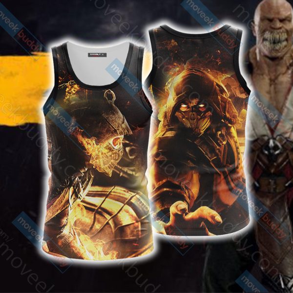 Mortal Kombat Scorpion New Version 3D T-shirt Tank Top S