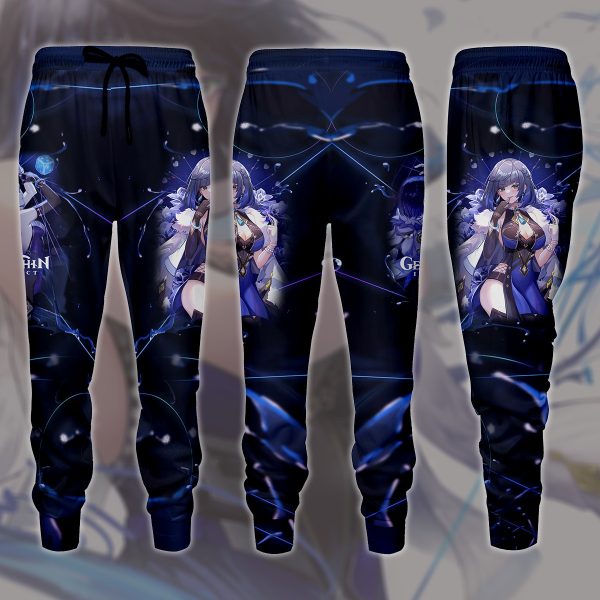 Genshin Impact Yelan Video Game All Over Printed T-shirt Tank Top Zip Hoodie Pullover Hoodie Hawaiian Shirt Beach Shorts Joggers Joggers S