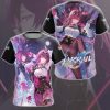 Honkai: Star Rail Kafka Video Game All Over Printed T-shirt Tank Top Zip Hoodie Pullover Hoodie Hawaiian Shirt Beach Shorts Joggers T-shirt S