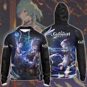 Genshin Impact Ganyu Video Game All Over Printed T-shirt Tank Top Zip Hoodie Pullover Hoodie Hawaiian Shirt Beach Shorts Joggers Zip Hoodie S 