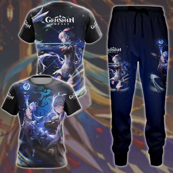 Genshin Impact Ganyu Video Game All Over Printed T-shirt Tank Top Zip Hoodie Pullover Hoodie Hawaiian Shirt Beach Shorts Joggers