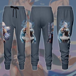 Genshin Impact Shenhe Video Game All Over Printed T-shirt Tank Top Zip Hoodie Pullover Hoodie Hawaiian Shirt Beach Shorts Joggers Joggers S 